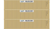 Athearn 20107 N Scale 40' Low Cube Container Mobile Modular ANYU 3 Pack #2