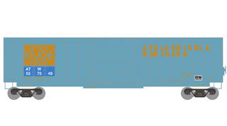 Athearn 22970 N Scale 50' SIECO Boxcar Atlantic and Western ATW 557049