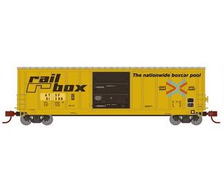 Athearn 2332 N Scale 50' PS 5277 Boxcar Ex-Railbox Santa Fe ATSF 51396