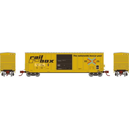 Athearn 2333 N Scale 50' PS 5277 Boxcar Ex-Railbox Santa Fe ATSF 51560