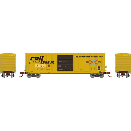 Athearn 2334 N Scale 50' PS 5277 Boxcar Ex-Railbox Santa Fe ATSF 51581
