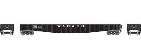 Athearn 23948 N Scale 65'6" Mill Gondola Wabash WAB 12016