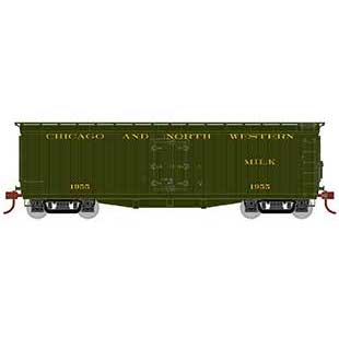 Athearn 24025 N Scale 40' Pfaudler Milk Car Chicago & North Western C&NW 1955