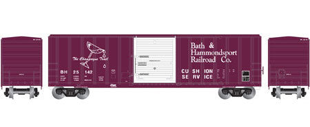 Athearn 24267 N Scale 50' FMC 5347 Boxcar Bath and Hammondsport B&H 25142