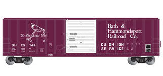 Athearn 24267 N Scale 50' FMC 5347 Boxcar Bath and Hammondsport B&H 25142