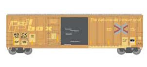 Athearn 24577 N Scale 50' FMC Combo Door Boxcar Railbox (Primed for Grime) ABOX 50026