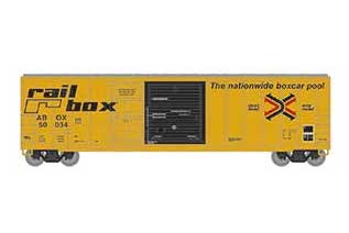 Athearn 24582 N Scale 50' FMC Combo Door Boxcar "Early" Railbox ABOX 50034