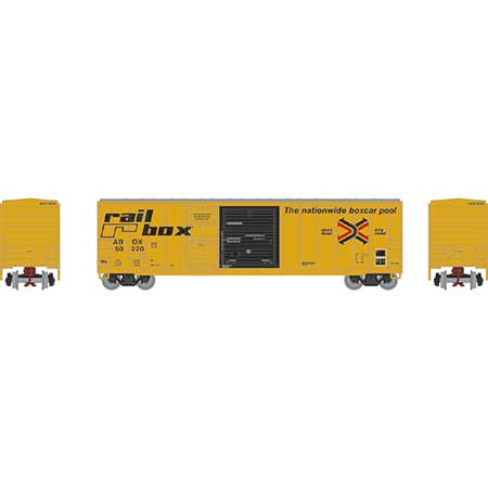 Athearn 24583 N Scale 50' FMC Combo Door Boxcar "Early" Railbox ABOX 50220