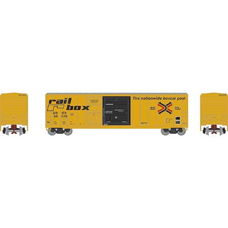 Athearn 24583 N Scale 50' FMC Combo Door Boxcar "Early" Railbox ABOX 50220