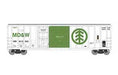 Athearn 24594 N Scale 50' FMC Combo Door Boxcar MD&W 10002