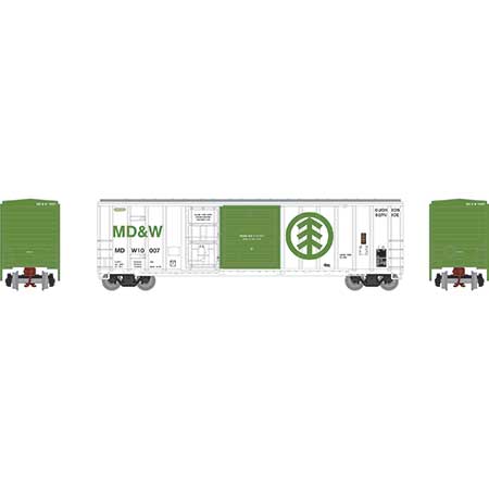 Athearn 24596 N Scale 50' FMC Combo Door Boxcar MD&W 10007