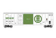 Athearn 24596 N Scale 50' FMC Combo Door Boxcar MD&W 10007