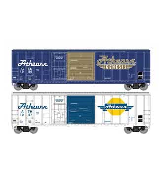 Athearn 24599 N Scale 50' FMC Combo Door Boxcar 2 Car Collector Set
