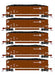 Athearn 25074 N Scale BethGon Coalporter Conrail CR 5 Pack #1