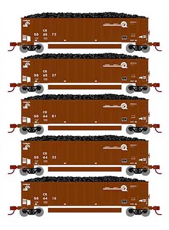 Athearn 25075 N Scale BethGon Coalporter Conrail CR 5 Pack #2