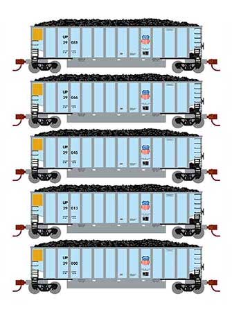 Athearn 25084 N Scale BethGon Coalporter Union Pacific UP 5 Pack #1