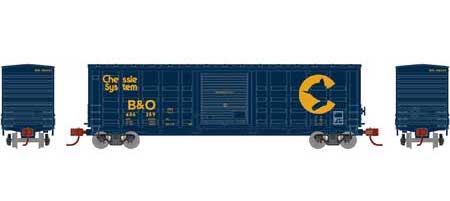Athearn 25372 N Scale 50' Waffle Boxcar Baltimore and Ohio B&O 486289