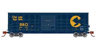Athearn 25374 N Scale 50' Waffle Boxcar Baltimore and Ohio B&O 486623