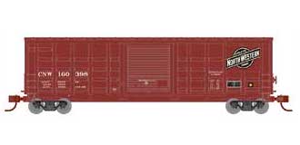Athearn 25375 N Scale 50' Waffle Boxcar Chicago and NorthWestern C&NW 160398