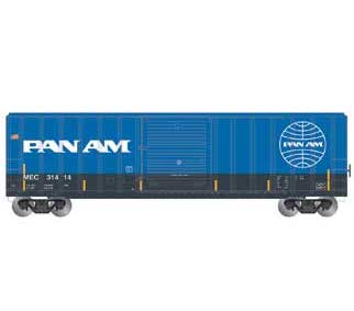 Athearn 25475 N Scale 50' FMC 5347 Boxcar Pam Am Railways MEC 31414