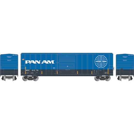 Athearn 25476 N Scale 50' FMC 5347 Boxcar Pam Am Railways MEC 31578