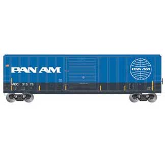 Athearn 25476 N Scale 50' FMC 5347 Boxcar Pam Am Railways MEC 31578