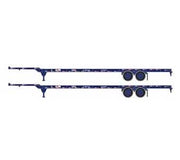 Athearn 26032 HO Scale 53' Container Chassis Pacer Stack Train 2 Pack