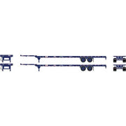 Athearn 26032 HO Scale 53' Container Chassis Pacer Stack Train 2 Pack
