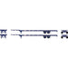 Athearn 26032 HO Scale 53' Container Chassis Pacer Stack Train 2 Pack
