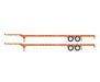 Athearn 26033 HO Scale 53' Container Chassis BNSF Railway 2 Pack
