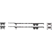Athearn 26034 HO Scale 53' Container Chassis CSX 2 Pack