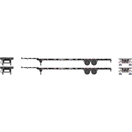 Athearn 26034 HO Scale 53' Container Chassis CSX 2 Pack