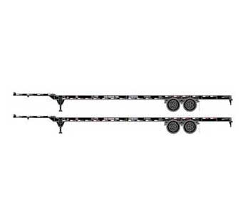 Athearn 26034 HO Scale 53' Container Chassis CSX 2 Pack