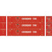 Athearn 26576 HO Scale 53' Jindo Intermodal Container Canadian Tire CDAU 3-Pack #2