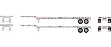 Athearn 26611 HO Scale 45' Container Chassis COSCO 2 Pack