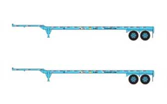 Athearn 26613 HO Scale 45' Container Chassis Maersk 2 Pack