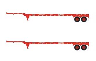 Athearn 26632 HO Scale 45' Container Chassis K-Line 2 Pack