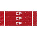 Athearn 26674 HO Scale 53' Jindo Intermodal Container Canadian Pacific CPPU 3-Pack