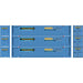 Athearn 26680 HO Scale 53' Jindo Intermodal Container Werner Global WERU 3-Pack
