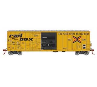 Athearn 26729 HO Scale 50' FMC Combo Door Boxcar "Early" Railbox ABOX 50456