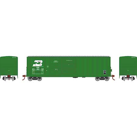 Athearn 26737 HO Scale 50' FMC Combo Door Boxcar Burlington Northern BN 316210