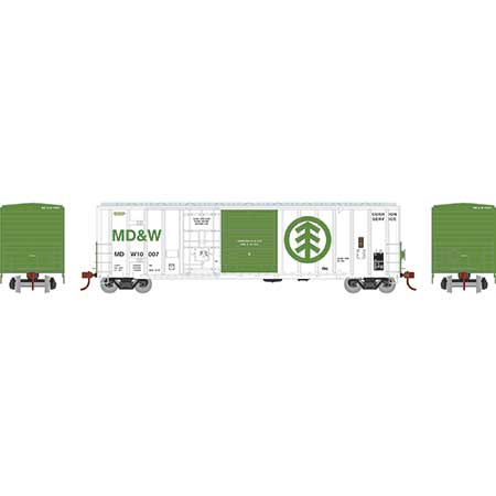 Athearn 26744 HO Scale 50' FMC Combo Door Boxcar MD&W 10007