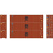 Athearn 27042 HO Scale 40' High Cube Container MSC/Florens 3 Pack