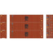 Athearn 27043 HO Scale 40' High Cube Container MSC/Florens 3 Pack