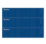 Athearn 27048 HO Scale 40' High Cube Container NYK 3 Pack