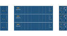 Athearn 27162 HO Scale 40' Low Cube Container Xines 3 Pack