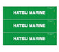 Athearn 27173 HO Scale 40' High Cube Container Hatsu Marine 3 Pack