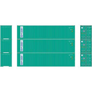 Athearn 27176 HO Scale 40' High Cube Container Dong Fang 3 Pack