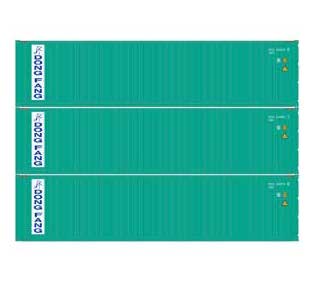 Athearn 27176 HO Scale 40' High Cube Container Dong Fang 3 Pack