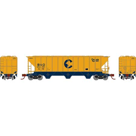 Athearn 27404 N Scale PS 4427 Covered Hopper Chessie System B&O 602901